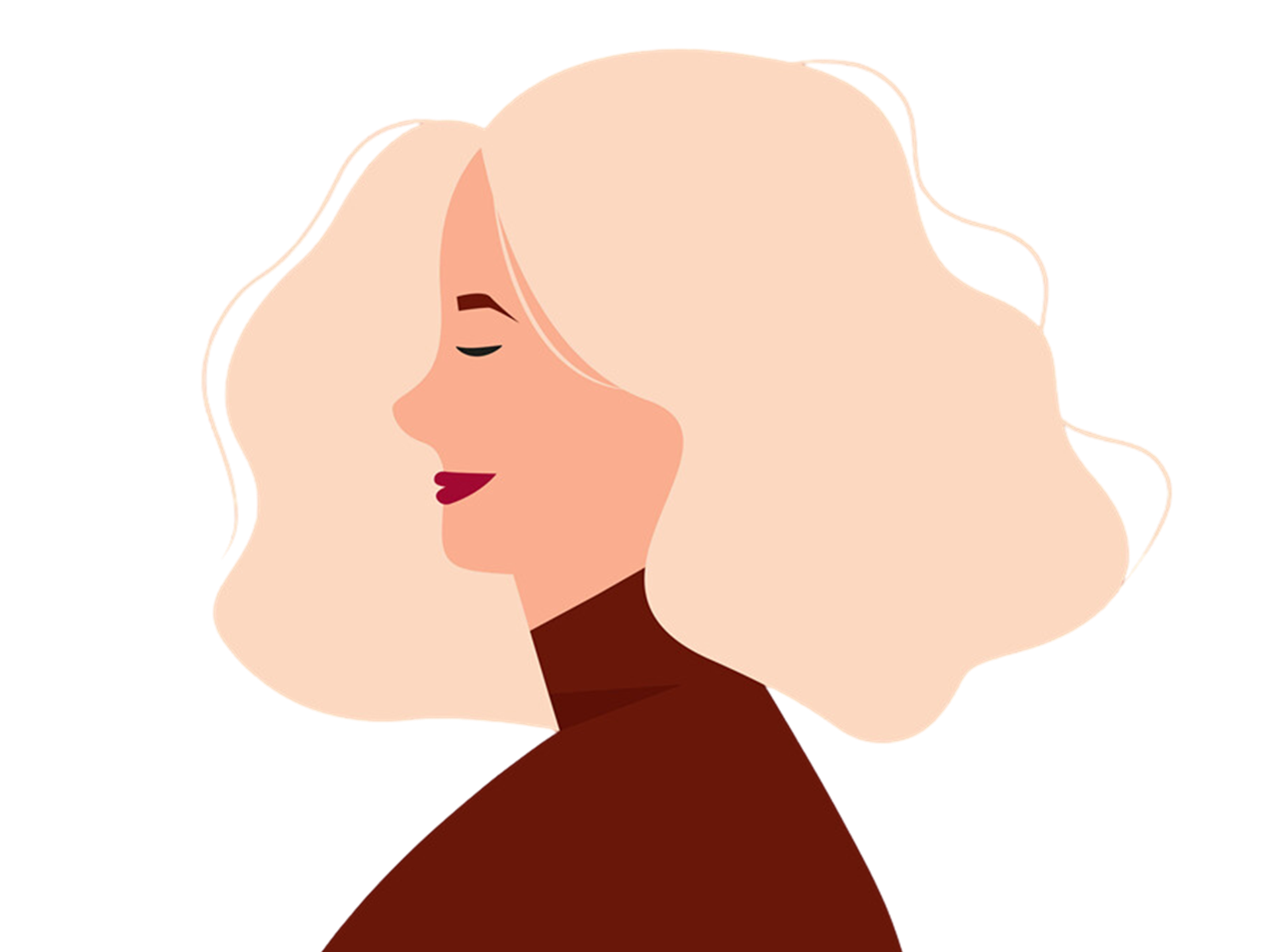femme2 de profil